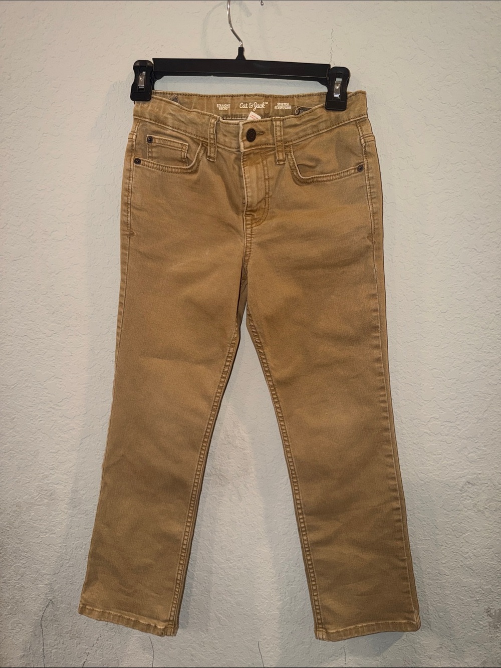 Cat & Jack Boys' Khaki Straight-Leg Jeans